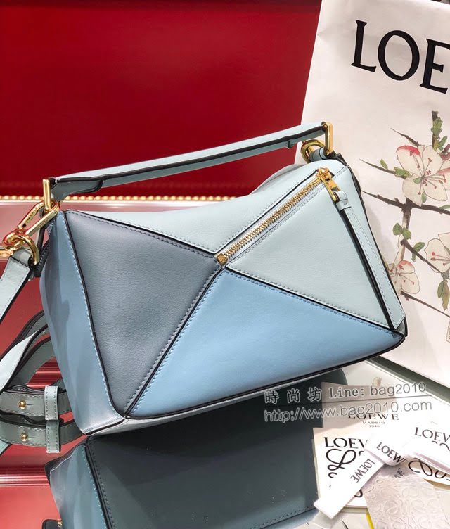 LOEWE經典爆款包包 羅意威小號Puzzle拼接手提斜挎包 10172  tcl1195